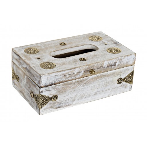 Caja Pañuelos Mango Laton - 25 cms