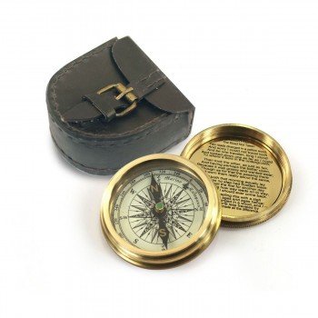 Brújula c/estuche cuero - 6cms