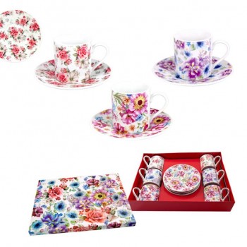 Tazas Set6 Flores Tupidas