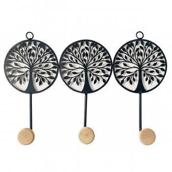 Percha 3 Pomos Arbol - 39 cms