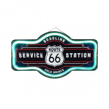 Placa "Route 66" - 32 cms