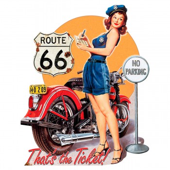 "Route 66" Placa No Parking...
