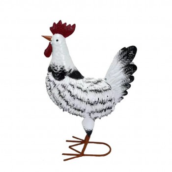 Gallo figura metal - 49cms