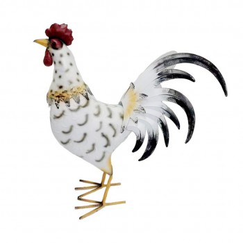 Gallo figura metal - 52cms