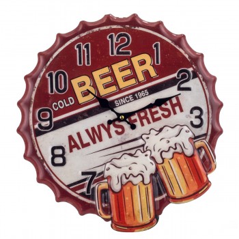 Reloj Metal Beer - 41 cms